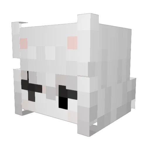 2yen_ Minecraft avatar head, 3D render