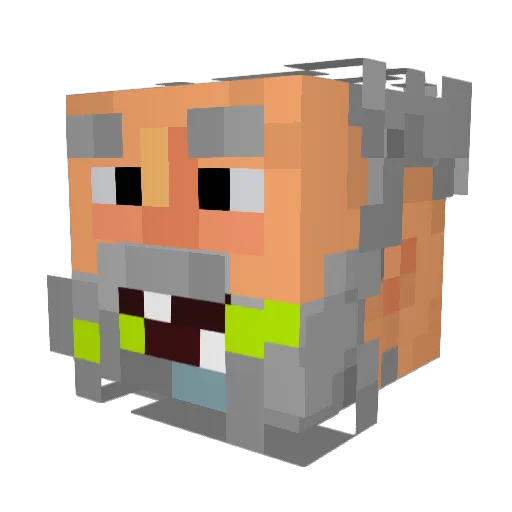 2zoomyt Minecraft avatar head, 3D render