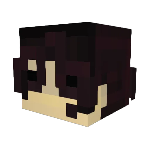 2zynn Minecraft avatar head, 3D render