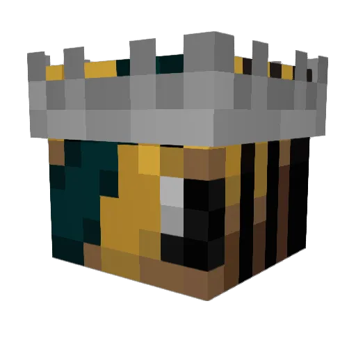 300000Bees Minecraft avatar head, 3D render