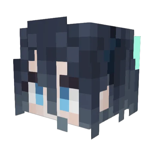 3000thth Minecraft avatar head, 3D render