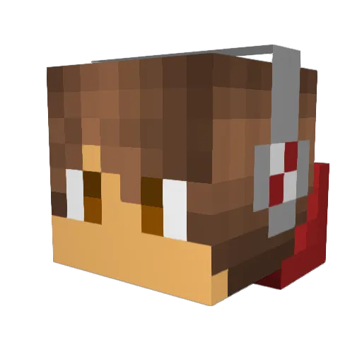 3002145 Minecraft avatar head, 3D render