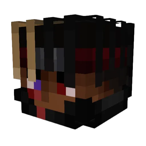 300BestEU Minecraft avatar head, 3D render
