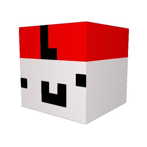 30112OP Minecraft avatar head, 3D render