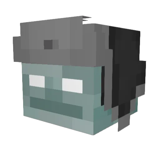 301m Minecraft avatar head, 3D render
