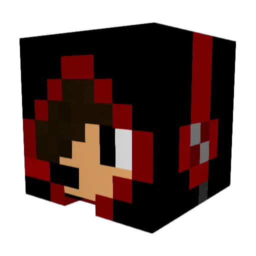 303d Minecraft avatar head, 3D render