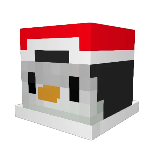 3080ms Minecraft avatar head, 3D render