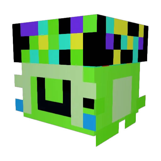 30fspades Minecraft avatar head, 3D render