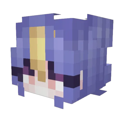 310Chaos Minecraft avatar head, 3D render