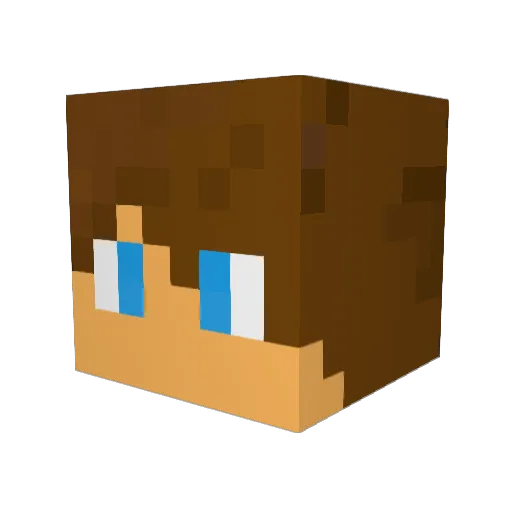 310Films Minecraft avatar head, 3D render