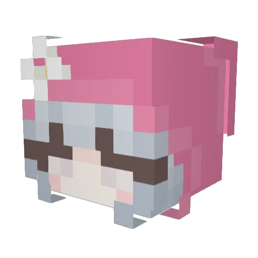 310crouka Minecraft avatar head, 3D render