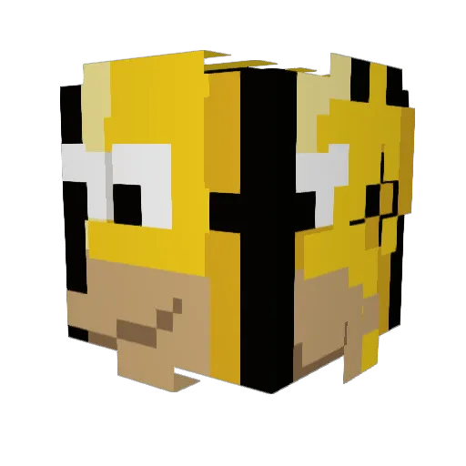 311daniel Minecraft avatar head, 3D render