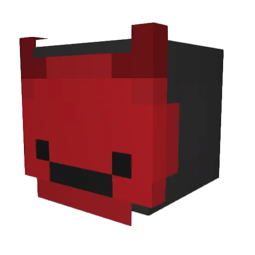 3129 Minecraft avatar head, 3D render