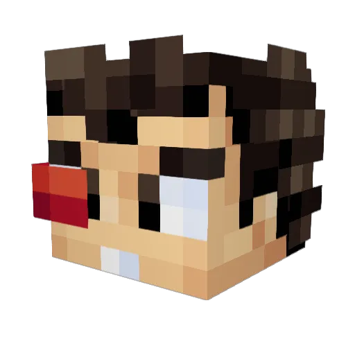 313deezy Minecraft avatar head, 3D render