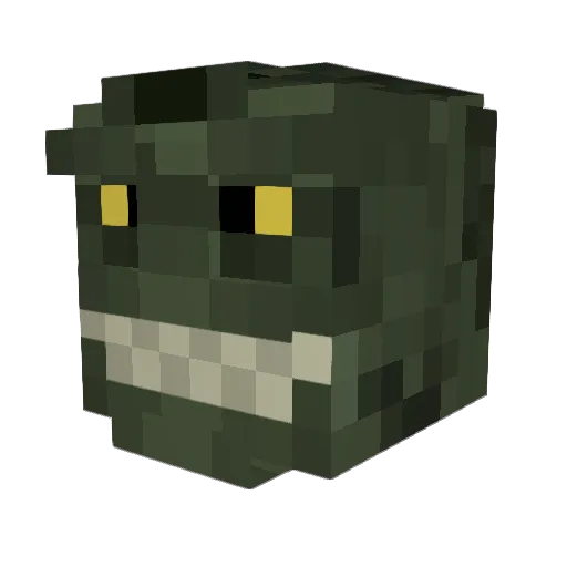 3154life Minecraft avatar head, 3D render