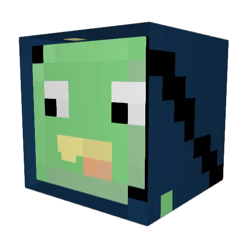 31Oceans Minecraft avatar head, 3D render
