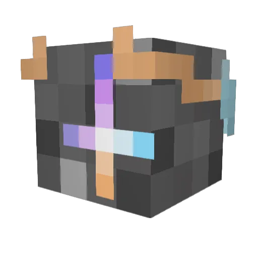 31hours Minecraft avatar head, 3D render
