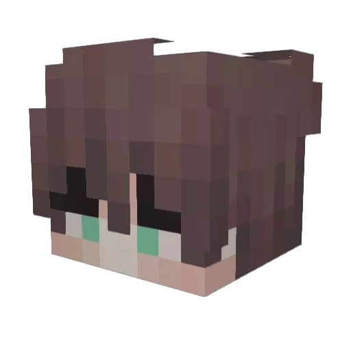 31km Minecraft avatar head, 3D render