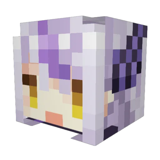 31ssss_ Minecraft avatar head, 3D render