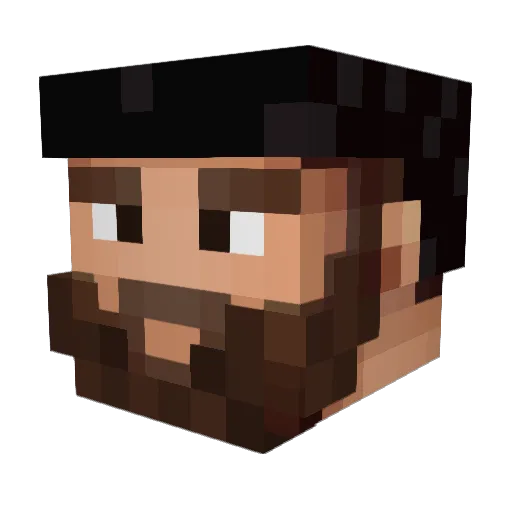 320RIDER Minecraft avatar head, 3D render