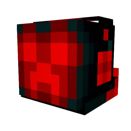 321ococ Minecraft avatar head, 3D render