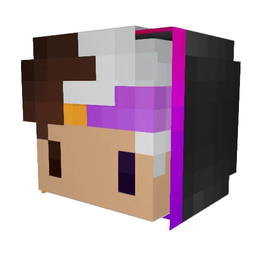 321yu_wango Minecraft avatar head, 3D render