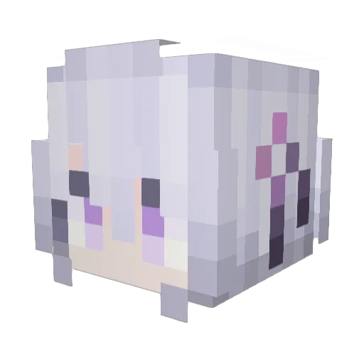 325YY Minecraft avatar head, 3D render