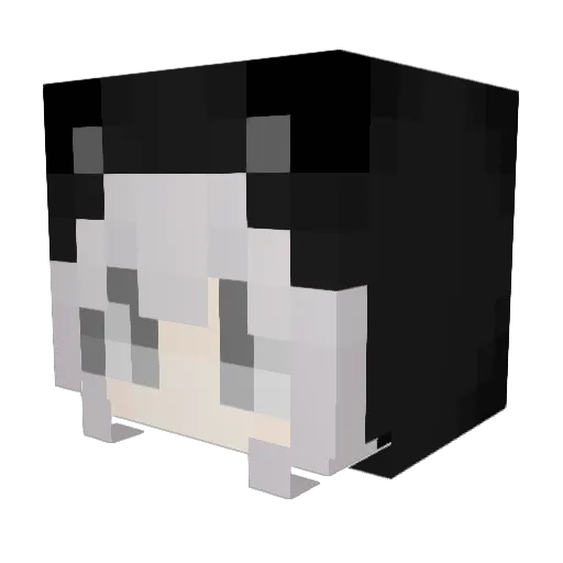 3269 Minecraft avatar head, 3D render
