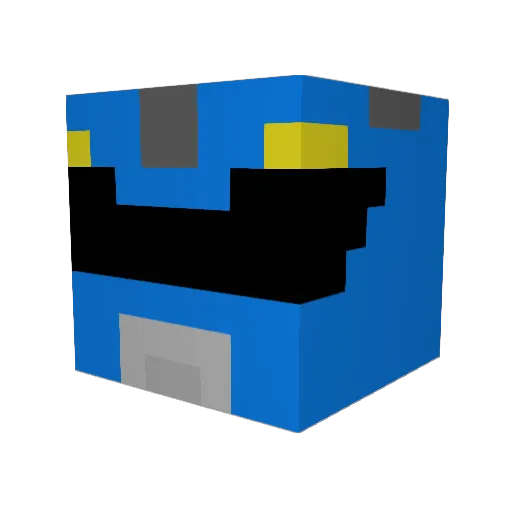 32BitTwix Minecraft avatar head, 3D render