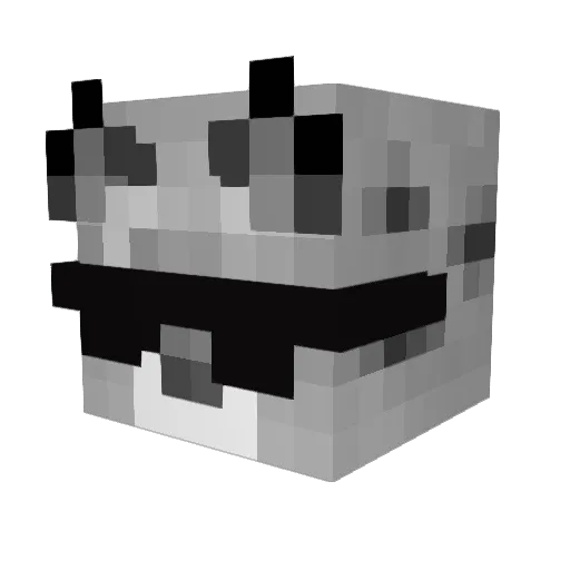 32Fex Minecraft avatar head, 3D render