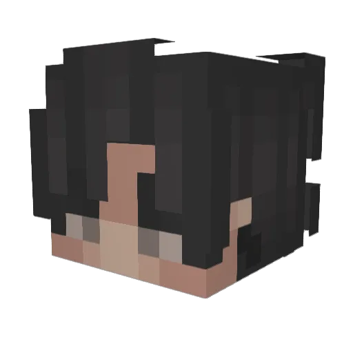 32endrode Minecraft avatar head, 3D render