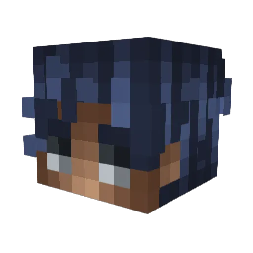 32ever Minecraft avatar head, 3D render
