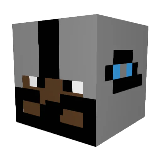 32forlife Minecraft avatar head, 3D render