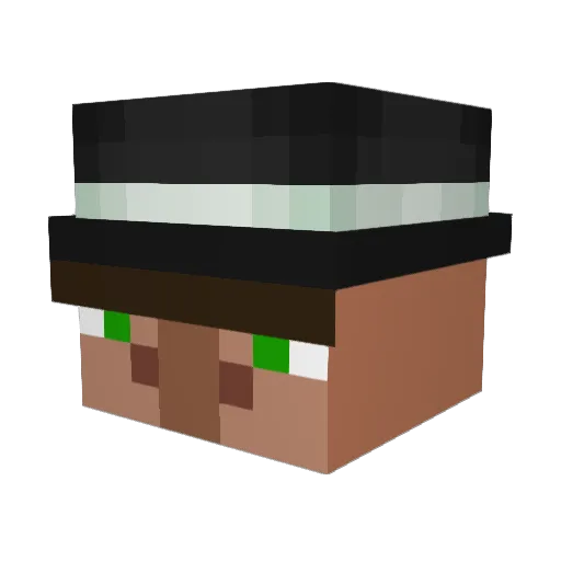 32min Minecraft avatar head, 3D render