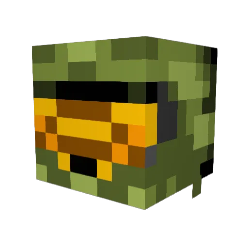 32santana Minecraft avatar head, 3D render