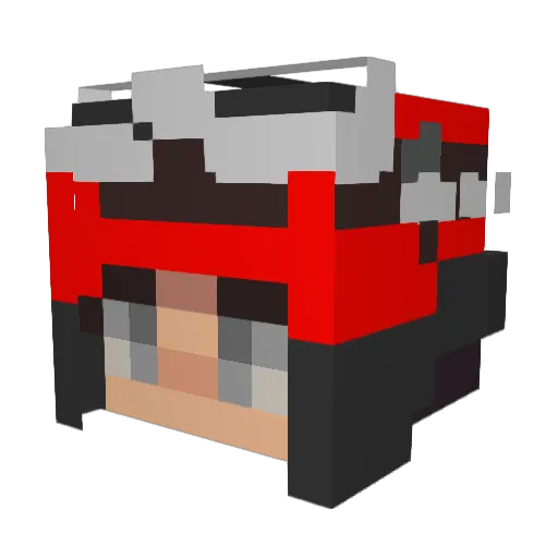 32wake Minecraft avatar head, 3D render