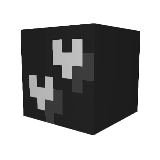 3301_ Minecraft avatar head, 3D render