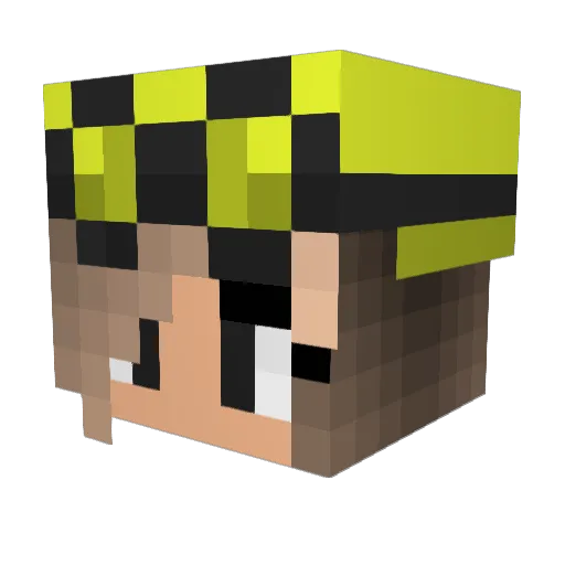 330thcube Minecraft avatar head, 3D render