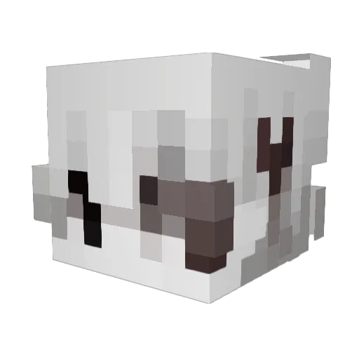 332777 Minecraft avatar head, 3D render