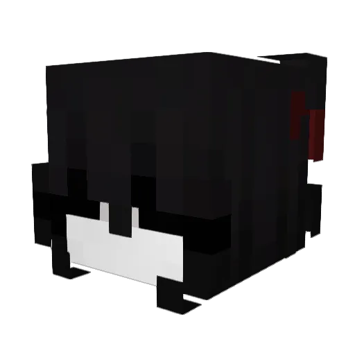 333alexa Minecraft avatar head, 3D render