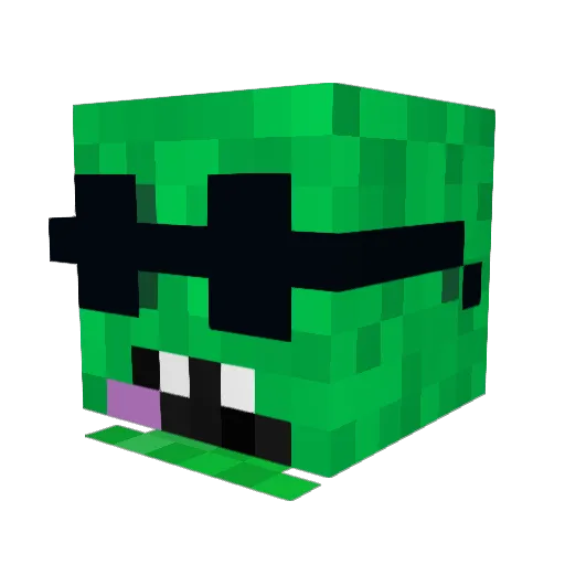 333kyra Minecraft avatar head, 3D render