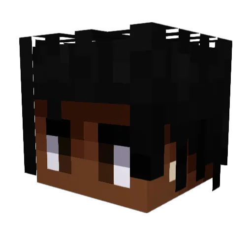 333ric Minecraft avatar head, 3D render