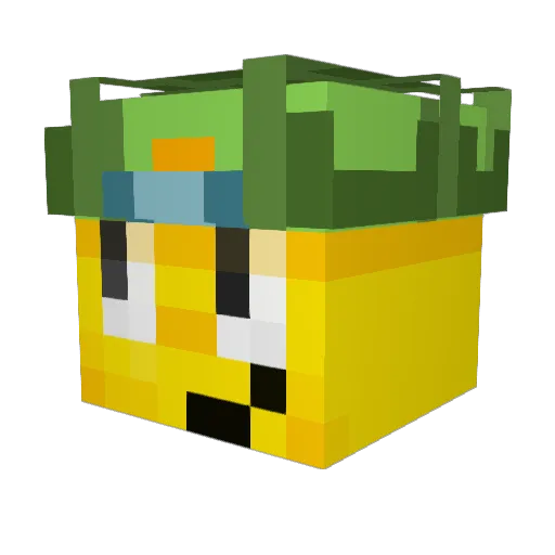 33_barr0w_33 Minecraft avatar head, 3D render