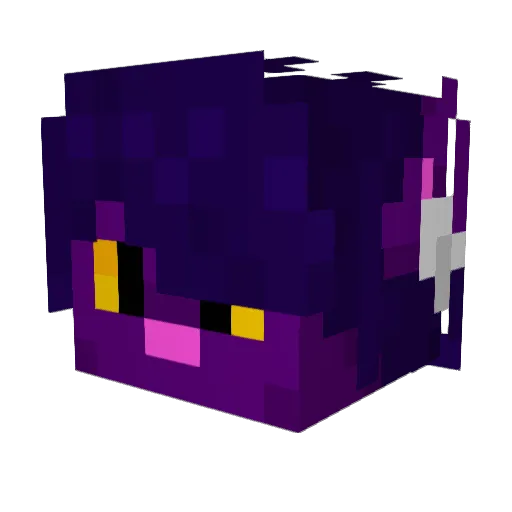 33bumbleB Minecraft avatar head, 3D render