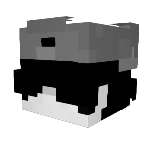 33cSvlxy Minecraft avatar head, 3D render