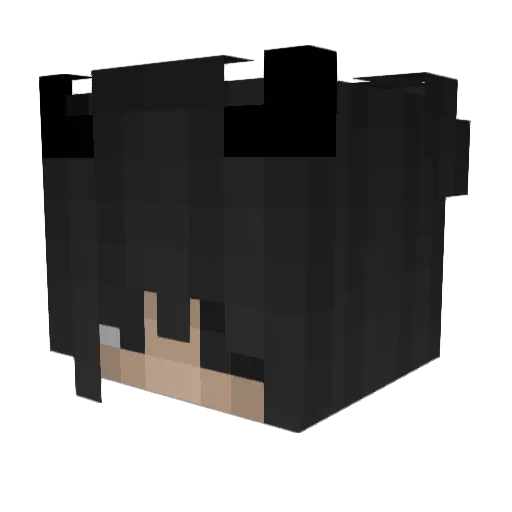 33geox Minecraft avatar head, 3D render