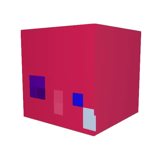33lll Minecraft avatar head, 3D render