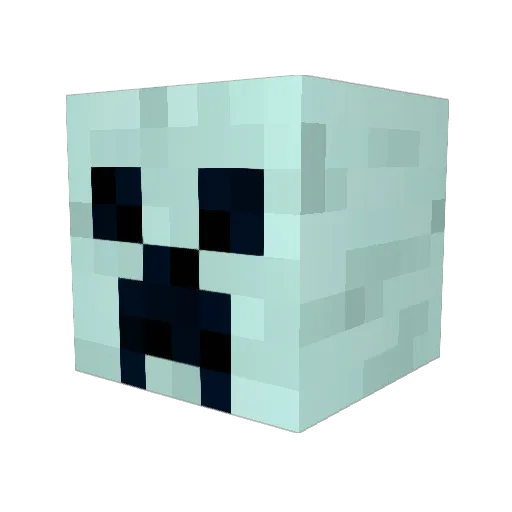 33mer Minecraft avatar head, 3D render
