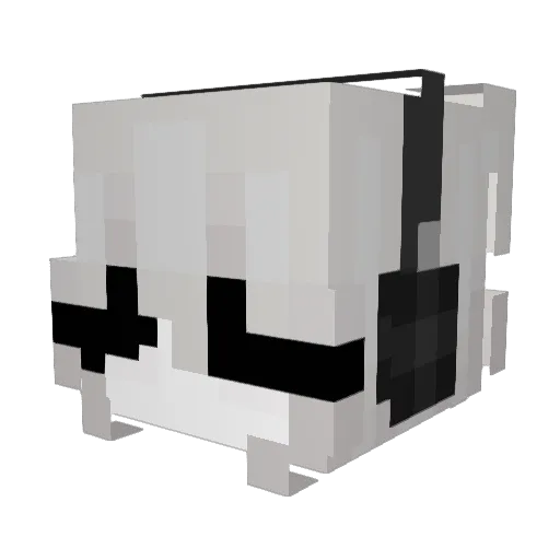 33sanxdra Minecraft avatar head, 3D render