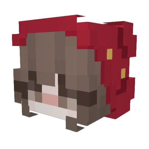 33su Minecraft avatar head, 3D render